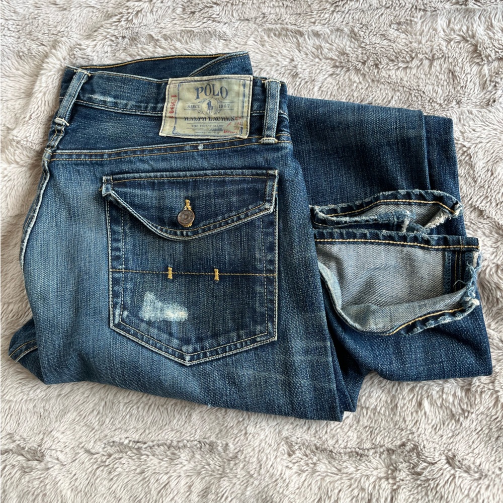 Polo by Ralph Lauren Men’s Indigo Slim Straight Jeans